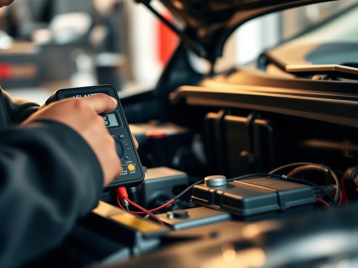 Battery and electrical testing with a multimeter